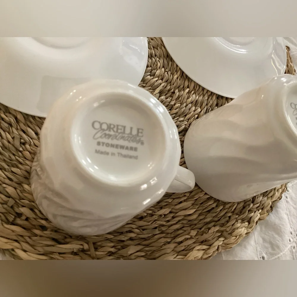 Corelle Coordinates. Cups and saucers. Set of 2.